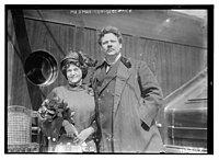 Leo Sleczack con la moglie