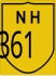 National Highway 361 marker