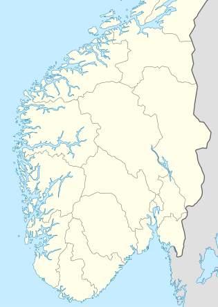 2009 Norwegian First Division is located in Norway South