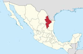 Kaart van Estado Libre y Soberano de Nuevo León