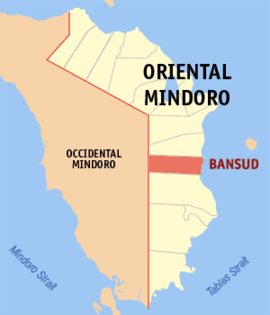 Bansud na Oriental Mindoro Coordenadas : 12°51'34"N, 121°27'24"E