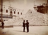 Ruins of St Mark's Campanile after its collapse