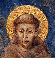 A portrait depicting Saint Francis of Assisi by the Italian artist Cimabue (1240-1302) San Francesco.jpg