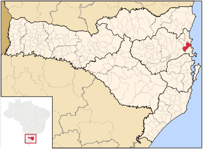 Localização de Itajaí