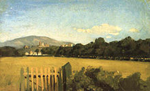 A Macchiaioli painting of a meadow by Raffaello Sernesi. Sernesi Pratone alle Cascine.jpg