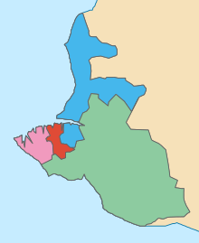 Districts of Sevastopol:
.mw-parser-output .legend{page-break-inside:avoid;break-inside:avoid-column}.mw-parser-output .legend-color{display:inline-block;min-width:1.25em;height:1.25em;line-height:1.25;margin:1px 0;text-align:center;border:1px solid black;background-color:transparent;color:black}.mw-parser-output .legend-text{}
Gagarin Raion (Gagarinsky)
Lenin Raion (Leninsky)
Nakhimov Raion (Nakhimovsky)
Balaklava Raion (Balaklavsky) Sevastopol-boroughs.svg