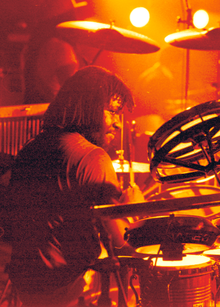 Sly Dunbar on tour with Peter Tosh in Cardiff, Wales, 1979