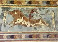 Fresco de la taurocatapsia, Palacio de Knossos, Creta, ca. 1450 a. C.