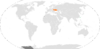 Location map for Taiwan and Ukraine.