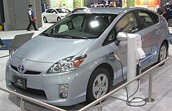 Prius Plug-in Hybrid demonstration program vehicle at the 2010 Washington Auto Show