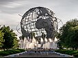 The Unisphere, a large metal globe sculpture