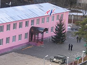 The headquarters of the Government of the Autonomous Republic of Abkhazia in 2007