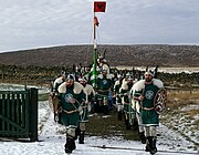Korpbaner vid Up Helly Aa(en)-festivalen på Shetlandsöarna.