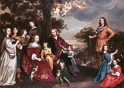 Jan Mijtens 1614-1670): Willem van Kerckhoven (1607-1681) und seine Familie, 1652-1655