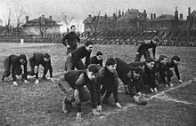 The 1904 Vanderbilt team in action; note the grid pattern on the field Vanderbilt football 1904.jpg