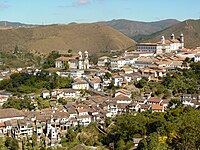 Ouro Preto, estado de Minas Gerais. la primera ciudad brasileña a ser declarada por la UNESCO como Patrimonio Cultural e Histórico de la Humanidad.