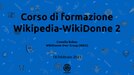 Corso di formazione Wikipedia-WikiDonne 2