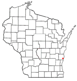 Location of Oostburg, Wisconsin