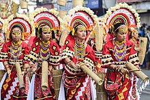 Women in traditional Manobo dress (Kaamulan Festival 2017, Bukidnon, Philippines).jpg