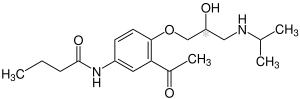 Strukturformel von Acebutolol