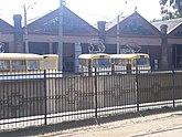 Одеські трамваї на території депо № 3