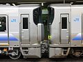 1次車と2次車の連結部（左が2次車）