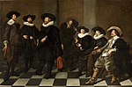 Regentes del orfanato Burgerweeshuis en Amsterdam, pintado por Abraham de Vries en 1633