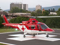 Vrtulník Agusta A109K2 společnosti Air - Transport Europe v Nitře