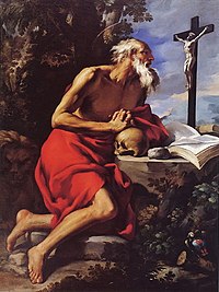 Alessandro Gherardini, pupil of Alessandro Rosi, worked on the Complesso di San Firenze Alessandro Gherardini - Saint Jerome penitent.jpg