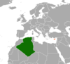 Location map for Algeria and Cyprus.