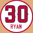 Nolan Ryan's number 30 was retired by the California Angels in 1992. AngelsRetired30.png