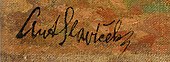 signature d'Antonín Slavíček