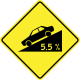 Steep descent