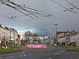 Op de Willemstunnel (zicht naar Willemsplein)