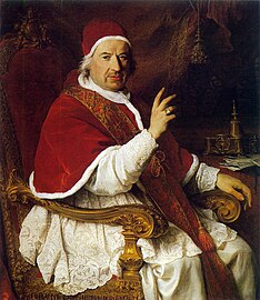 Portrait du pape Benoît XIV, vers 1740, Chantilly, musée Condé.