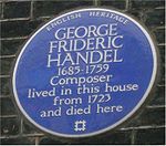 George Frideric Handel, 25 Brook Street