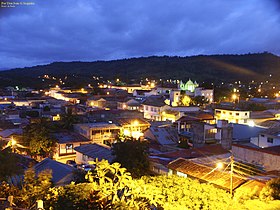 Vista de Boaco à noite.