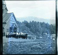 Wedding at the church in 1954