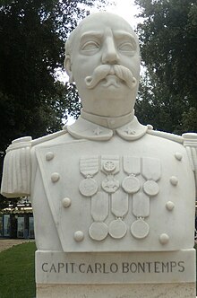 Busto del Cap. Carlo Bontemps sul Gianicolo