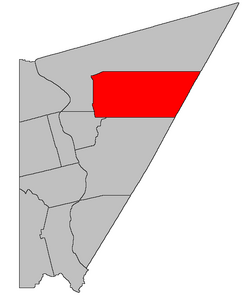 Location within Carleton County, New Brunswick