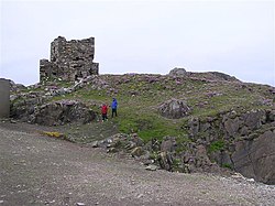 Carrickabraghy Castle, before restoration