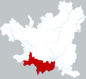 Localisation de Zūnyì Xiàn
