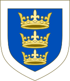 Coat of arms of the Lordship of Ireland.svg