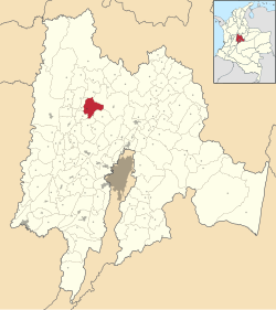 Location of the municipality and town of Gómez Plata in the Antioquia Department of Colombia