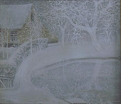 Tuin in de sneeuw (1916)