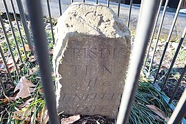 DC NW-9 boundary stone in 2021