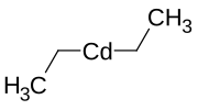 Struktur von Diethylcadmium