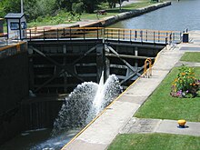 A lock on the Erie Canal Erie Canal, Lock 32.jpg