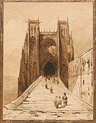 Escaliers de la cathédrale d'Albi (1832)