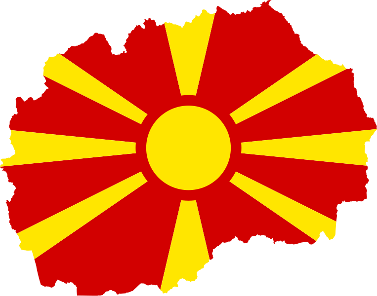 파일:Flag map of North Macedonia.svg